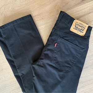 Levi's 511 Slim Youth Black Brushed Casual Pants - Size 14